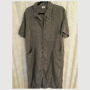 Click by Color Me Cotton Gray Maxi Dress